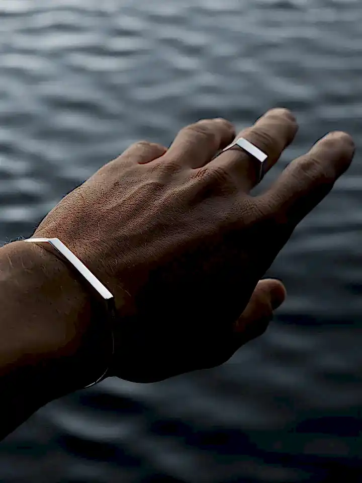 UNISIZE SIGNET SET IN SILVER